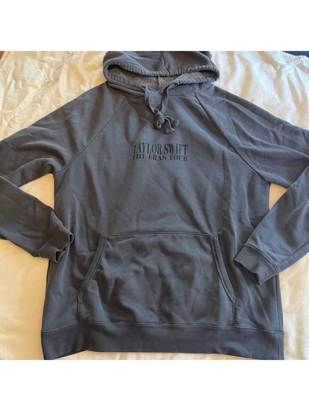 Official Taylor Swift The Eras Tour II Washed Blue Pullover Hoodie - Size S EUC